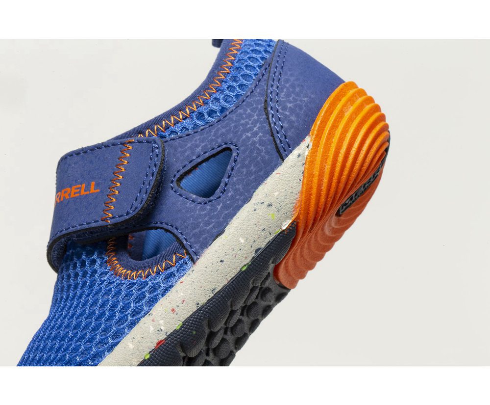 Merrell Sneakers Blue/Orange - Bare Access Steps® H2O - Kids 90ROQNLTU